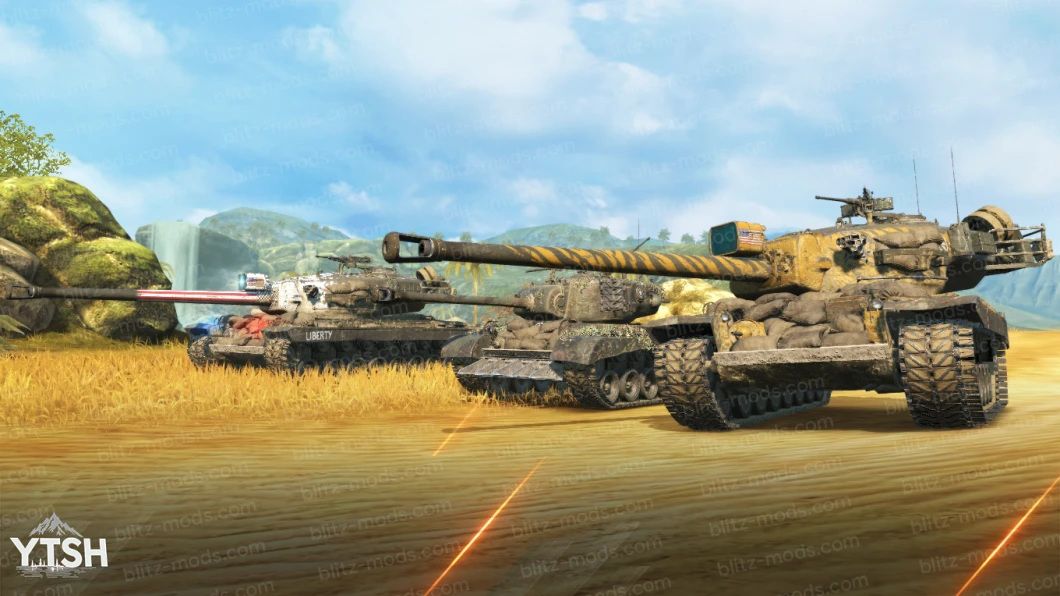 Remodelings pack "Hell on Wheels" (T26E5, T34, T34 1776)